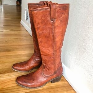 Frye Carson Zip Tall Boots size 8 - EUC